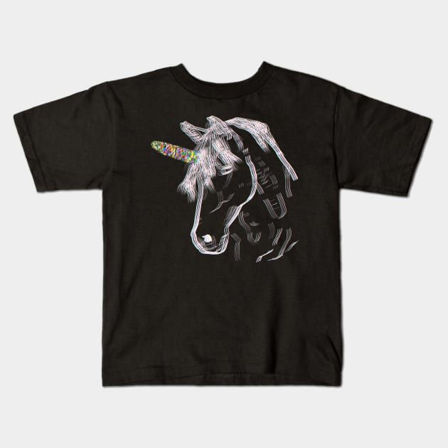Unicorn on the Cob Kids T-Shirt by modestsupreme